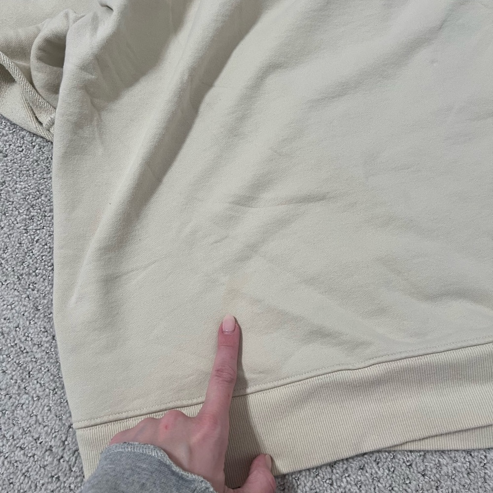 Daily Drills !!! Cropped Sleeve Crew Neck Top in Sand - M/L - Picture 7 of 7